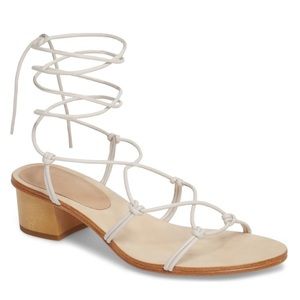 Pour la Victoire "Jules" lace-up knotted sandals